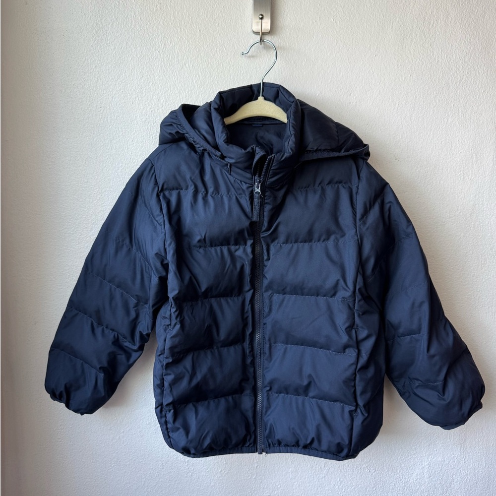 Uniqlo Toddler Boys blue Jacket with Detachable Hood size 3-4